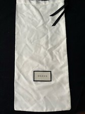 Gucci Dust Bag Storage Cover Drawstring White 8.2" x 17.4"