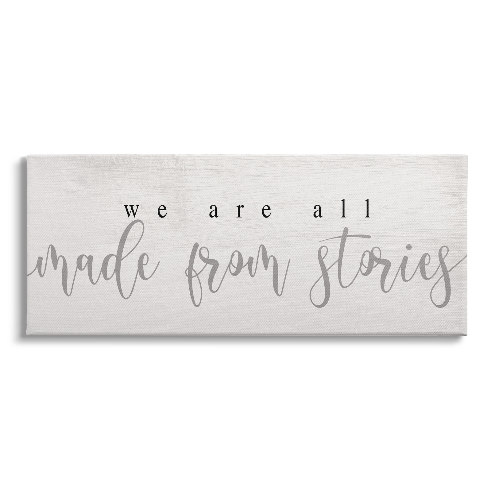 Stupell Inspirational We Are Made From Stories Family Motivation Design