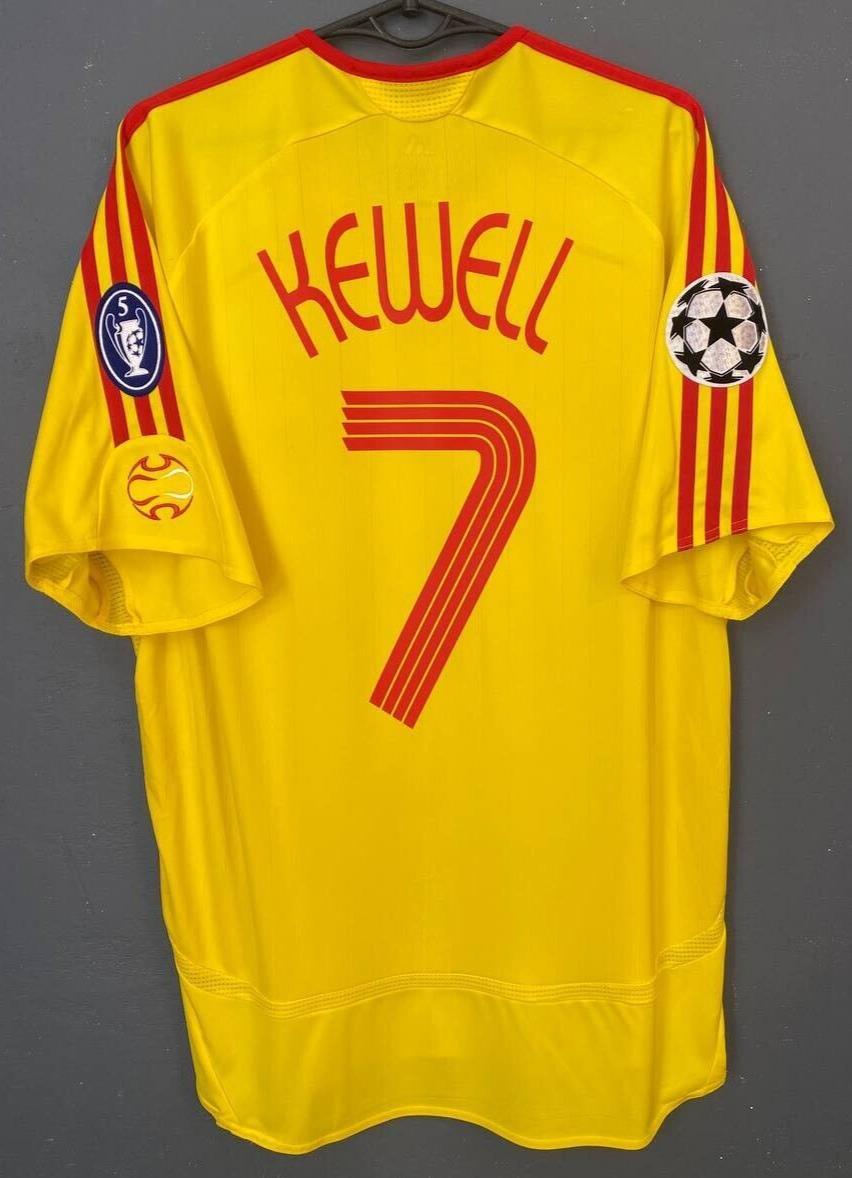 MEN FC LIVERPOOL 2006/2007 HARRY KEWELL UEFA SOCCER FOOTBALL SHIRT
