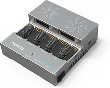 M.2 Nvme SSD Cloner Duplicator with Cooling Fan, 4-Bay M.2 Cloner Nvme Enclosure