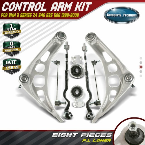 Front Control Arms Ball Joint Suspension Kit For BMW E46 323i 325i 328i