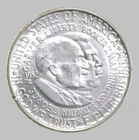 1952  GEORGE CARVER BOOKTER T WASHINGTON / SILVER HALF DOLLAR / COMMERATIVE COIN