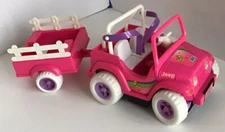 Kelly -Barbie Lil Sister Vintage Tommy Power Wheels 2 Piece Set 1997