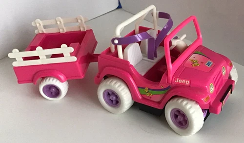 Kelly -Barbie Lil Sister Vintage Tommy Power Wheels 2 Piece Set 1997