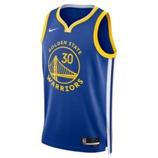 Nike Golden State Warriors NBA Stephen Curry DN2005-401 Rush Blue Icon Swingman