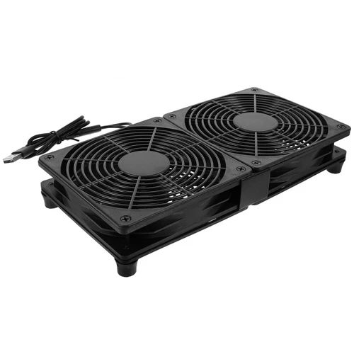  Dual Fan Radiator Pc Cooling Usb Temperature-controlled Computer