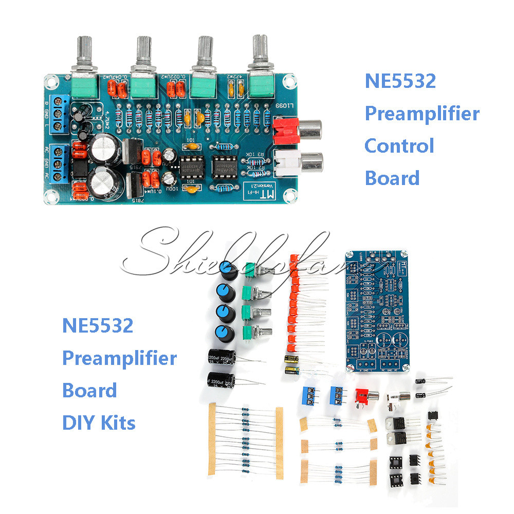 NE5532 OP-AMP Amplificatore HIFI Preamplificatore Scheda Di Controllo Volume Tonalita Eq Kit Fai Da Te~p89372830