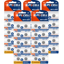 50 Pack LR44 AG13 357 303 SR44 Battery 1.5V Button Coin Cell Batteries