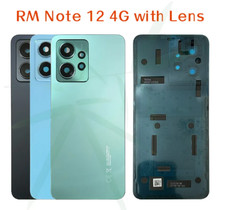For Xiaomi Redmi Note 12 4G Battery Cover Back Glass Panel Rear Door Case Replac