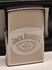 Zippo  Jack Daniels Lines, Chrom gebürstet/Brushed Chrome, Feuerzeug