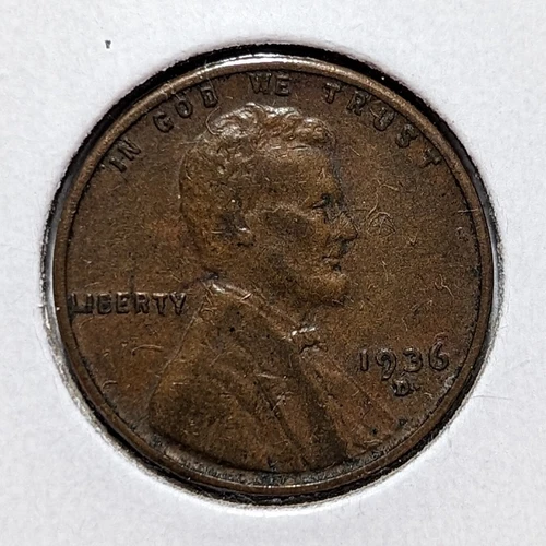 1936-D Lincoln Wheat Penny 044D