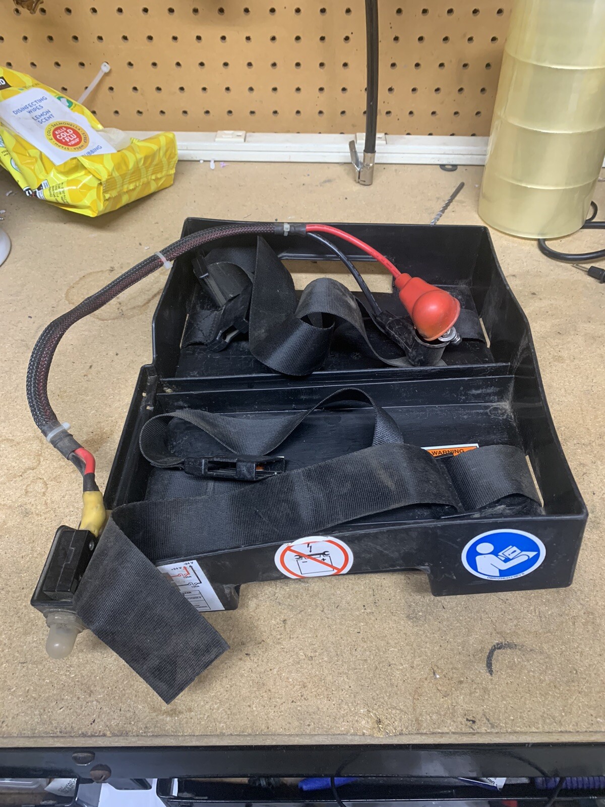 JET 3 WHEELCHAIR BATTERY TRAY with battery wire eBay