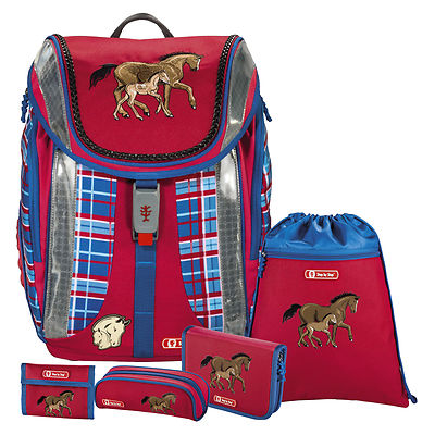 HORSE FAMILY - Pferd - FLEXLINE Schulranzen-Set 5tlg. Step by Step Hama 