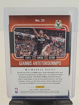 GIANNIS ANTETOKOUNMPO 20-21 Panini WinterNBA Hoops Lights Camera