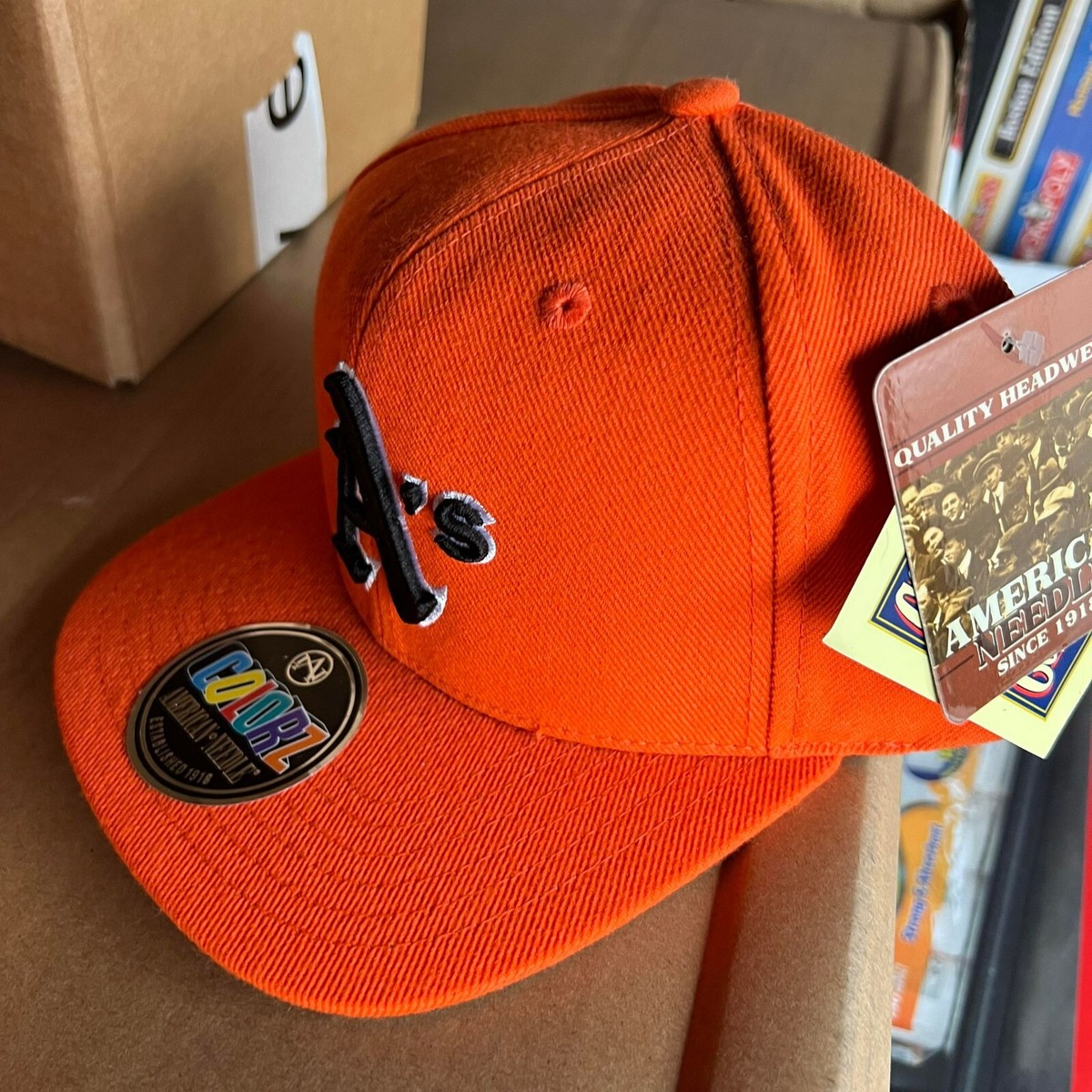 A's cap ビンテージ Vintage Oakland Athletics MLB Orange American Needle Hat