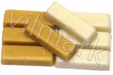 Beeswax 6 oz Filtered 100% Pure White Yellow Bees Wax Cosmetic Grade A (6 bars)