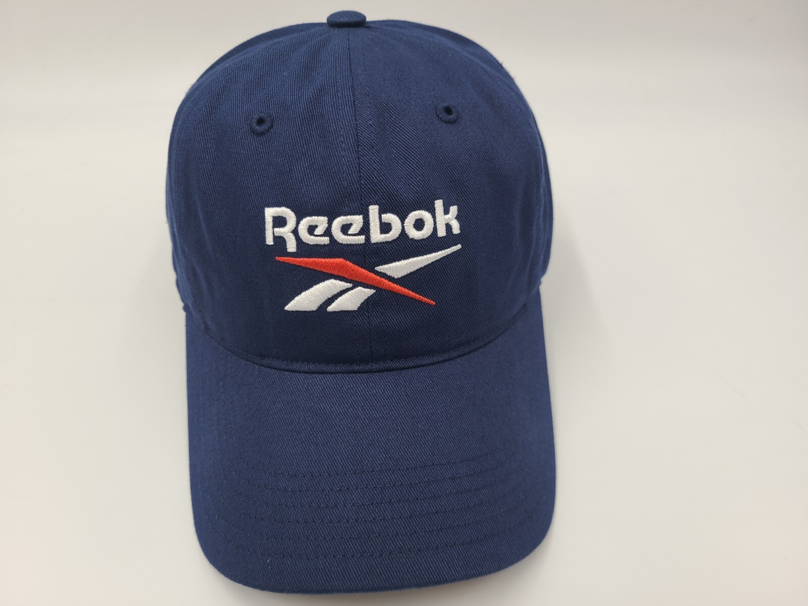 Reebok Vector Logo Strapback Adjustable Hat Cap Reecycled Casual Men Women Blue