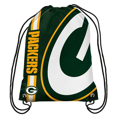 Green Bay Packers NFL Big Logo Drawstring Backpack Backsack Bag