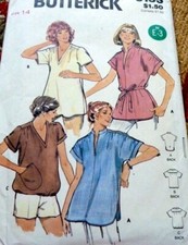 LOVELY VTG 1970s TOP Sewing Pattern 14/36