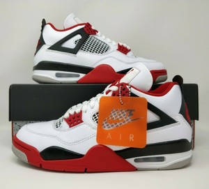 jordan retro 4 white black red