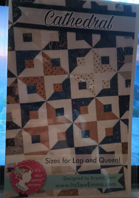 Cathedral Quilt Pattern By It's Sew Emma Lap and Queen Sizes ISE 208