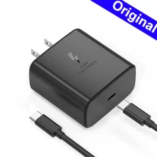 Original Super Fast Wall Charger 45W Adapter For Samsung S25 S24 S23 S22 Ultra +