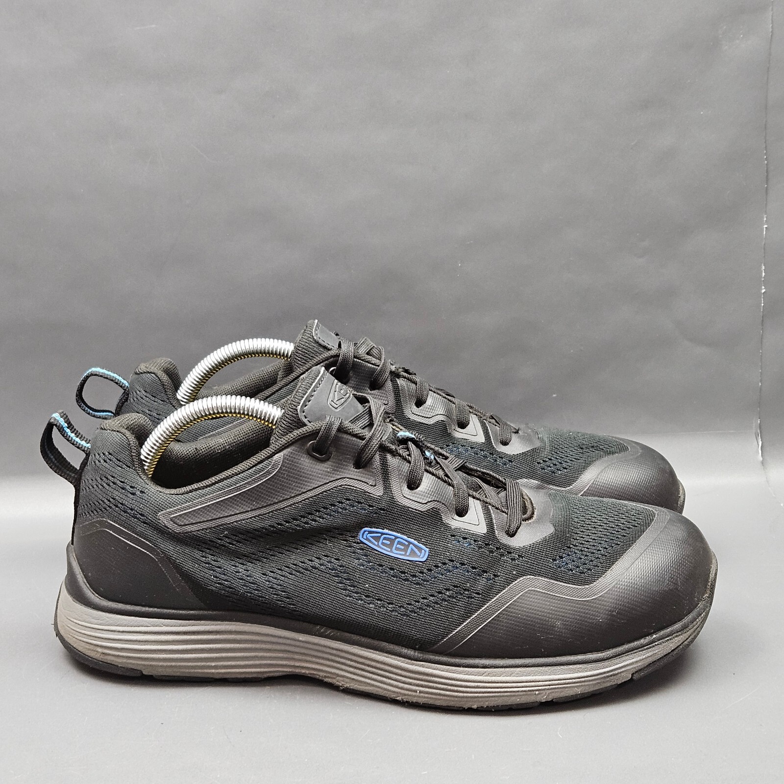 Scarpe Keen Utility Sparta 2 Uomo 10.5 Nero Blu Punta Alluminio Sneakers da Lavoro