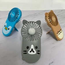 Mini Hand-held Fan Portable Folding Desk Fan Cooler Cooling USB Rechargeable Fan