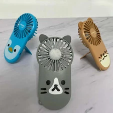 Mini Hand-held Fan Portable Folding Desk Fan Cooler Cooling USB Rechargeable Fan