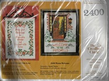 1983 The Creative Circle 2400 Warm Welcome Counted Cross Stitch Kit OOP