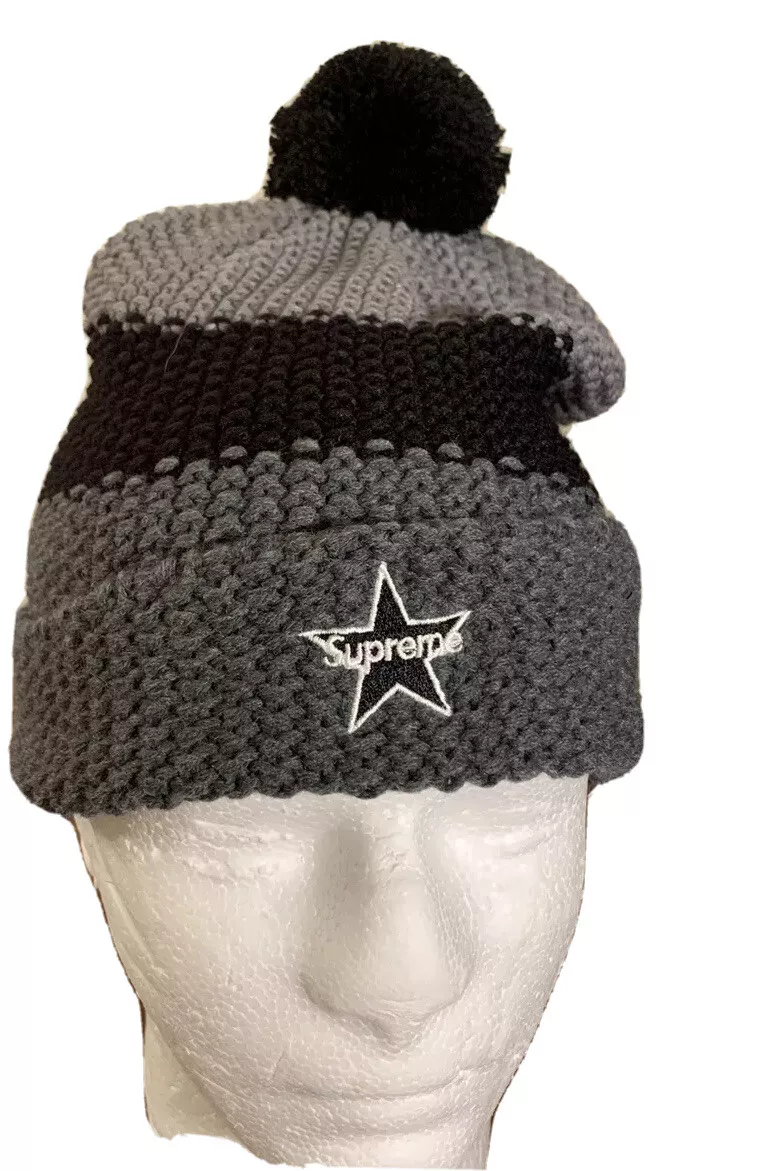 SUPREME ALPINE BEANIE BLACK OS/ FW20 WEEK 11 (IN HAND) (AUTHENTIC