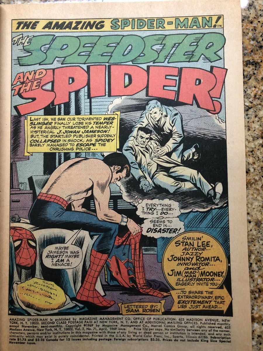 アメージングスパイダーマン #71 クイックシルバー❗️アメコミリーフ アメージングスパイダーマン #71 クイックシルバー❗️アメコミ