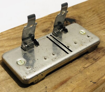 Vintage 1960's Eastman Kodak Junior Film Splicer For 8mm and 16mm On Wood Block
