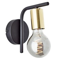 Brilliant Wandleuchte Spot Kerry Schwarz Gold Max. 40W E27 Licht Lampe Deko