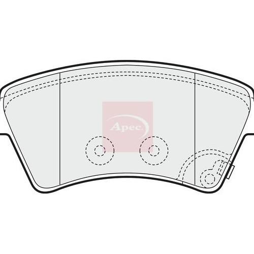 APEC Brake Pad Set, disc brake PAD1590