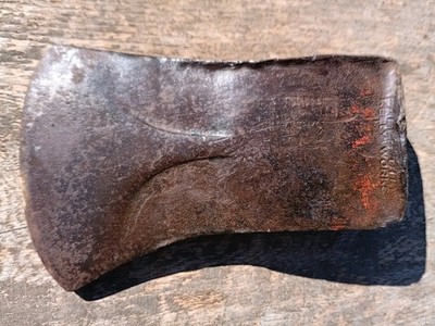 Vintage Kelly Works Falls City Beveled Axe Head 3 lbs 10 oz