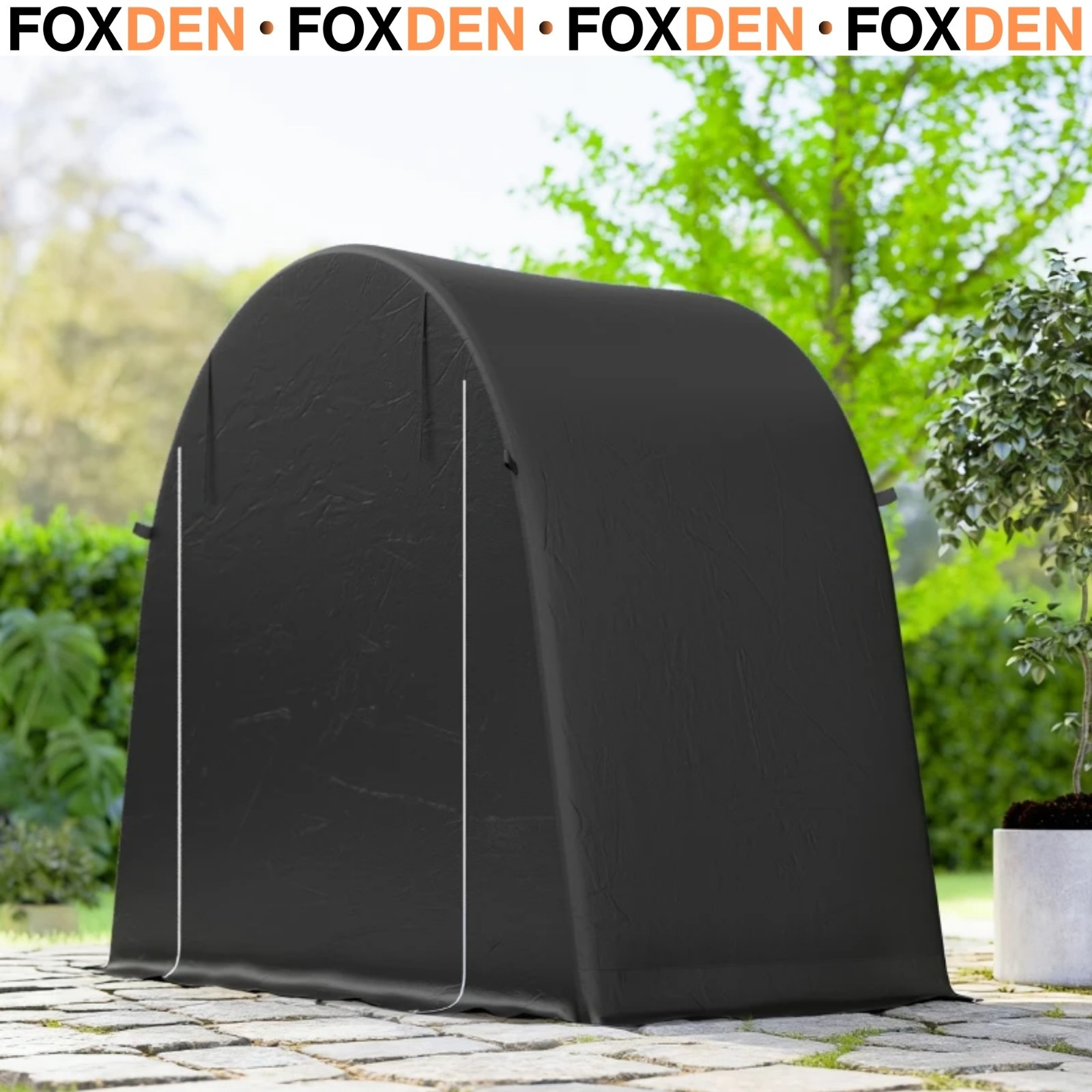 Outsunny Green 8 X 4 Ft Garden Storage Tent, Waterproof Bike Tent With Roll-Up Zipper Door And Galvanised Metal Frame, - Image 2