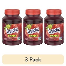 Natural Strawberry Fruit Spread Jam 27oz Jar 3-Pack All-Natural Sweet Preserves