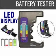 Universal Digital Battery Tester Checker C D N AAA AA 1.5V Button Cell Portable