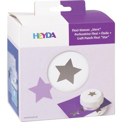 Heyda 'All-Over the Page' Magnetic Flexi Craft Punch - Star