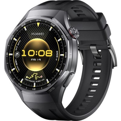 Huawei Watch GT6 Pro Smartwatch Schwarz (140-210 mm) Fluorelastomerarmband
