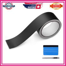 Vinyl Wrap Tape 2"x30' Matte Black   Chrome Delete for Door/Window Trim