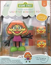 Sesame Street Glo Pals Light Up Sensory Toy Bath Toys Autism Glo Up Toy- Julia