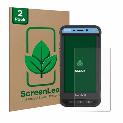 2x ScreenLeaf Displayschutzfolie für Ecom Smart-Ex 02 DZ1 nachhaltig verpackt