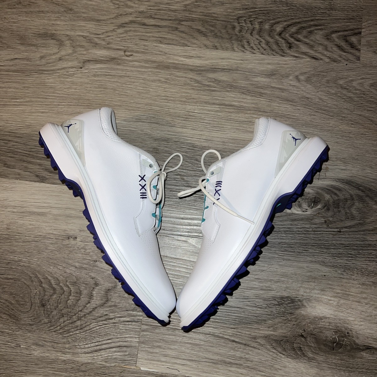 Jordan ADG 5 Golf Shoes White Emerald Grape Ice Men's Sz 8