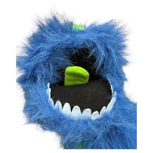 Puppet Company pelzige blau grüne Monster Ganzkörper Handpuppe 24 Zoll Quietscher - Bild 2 von 6