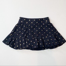Children  s place heart design black skort Kids Medium 7/8