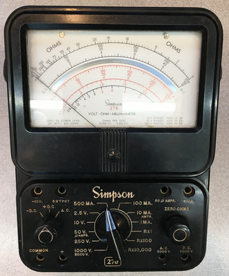 Simpson Model 270 Electrical Multi-Function Tester 1961 - GREAT DISPLAY ITEM!!