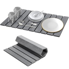 Large Foldable Stone Dish Drying Mat24  16heatresistant Mat For Kitchen Counter