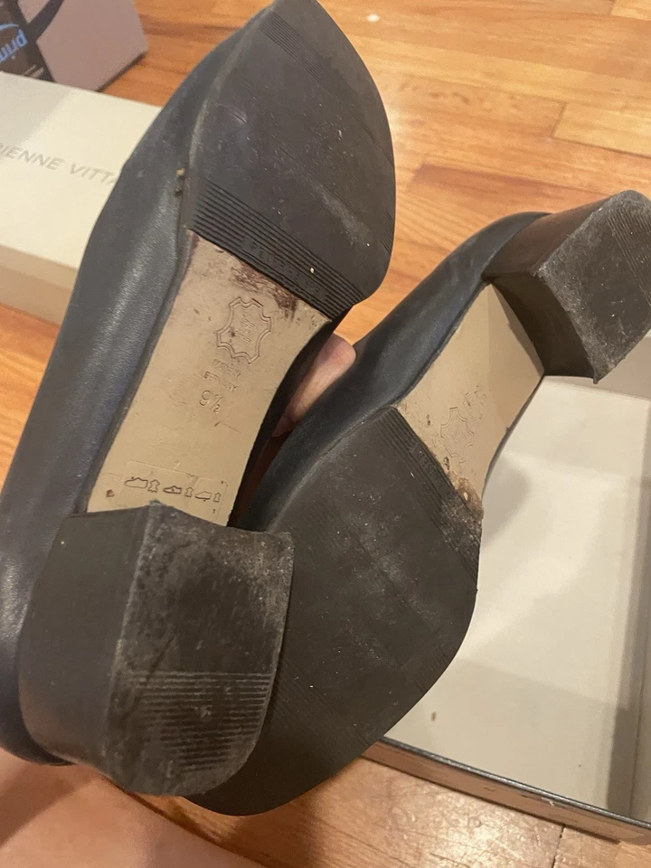 Mujer 9.5 Y2k Tacón Mocasines Zapatos de Negocios Peter Kaiser Marrón Foto 2 de 3